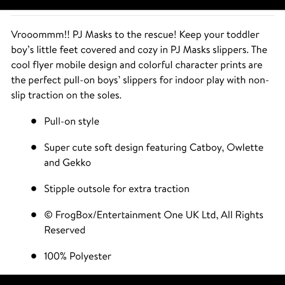 💜PJ Masks Licensed Slippers Toddler boys - Picture 8 of 9